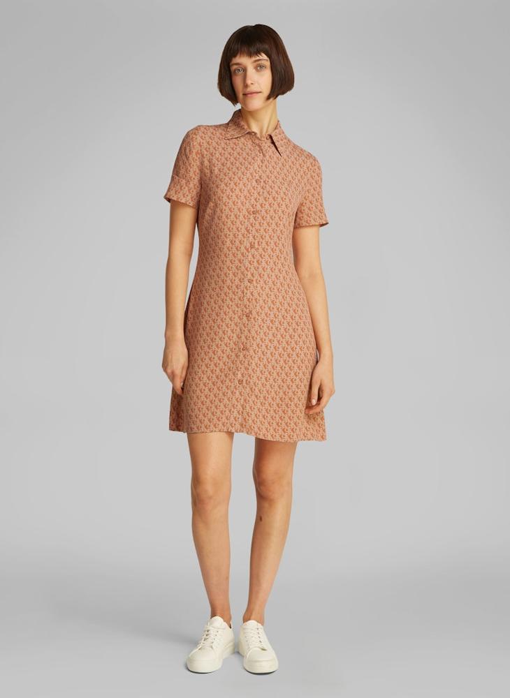 Collared A-Line Dress