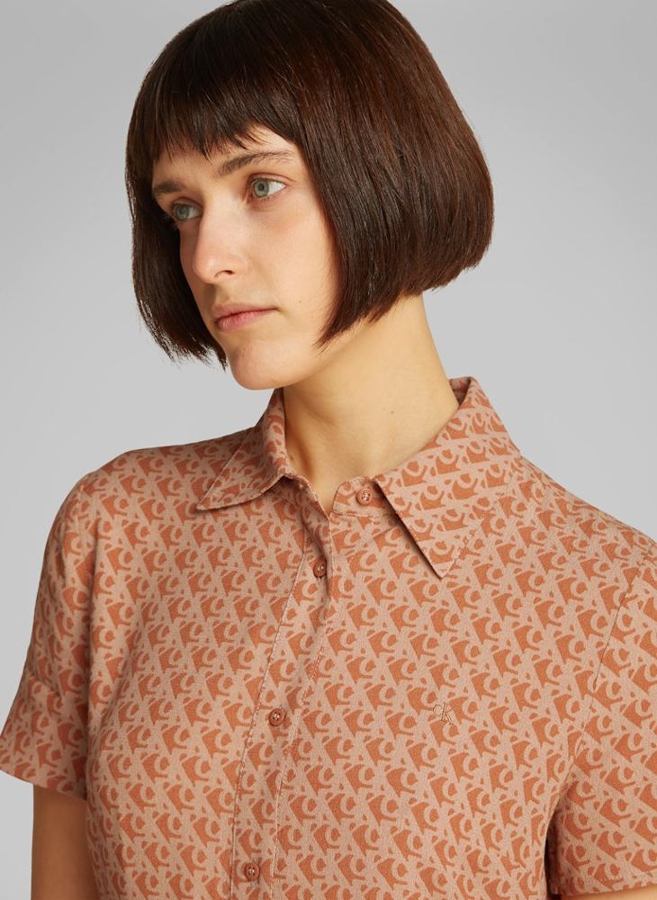 Collared A-Line Dress