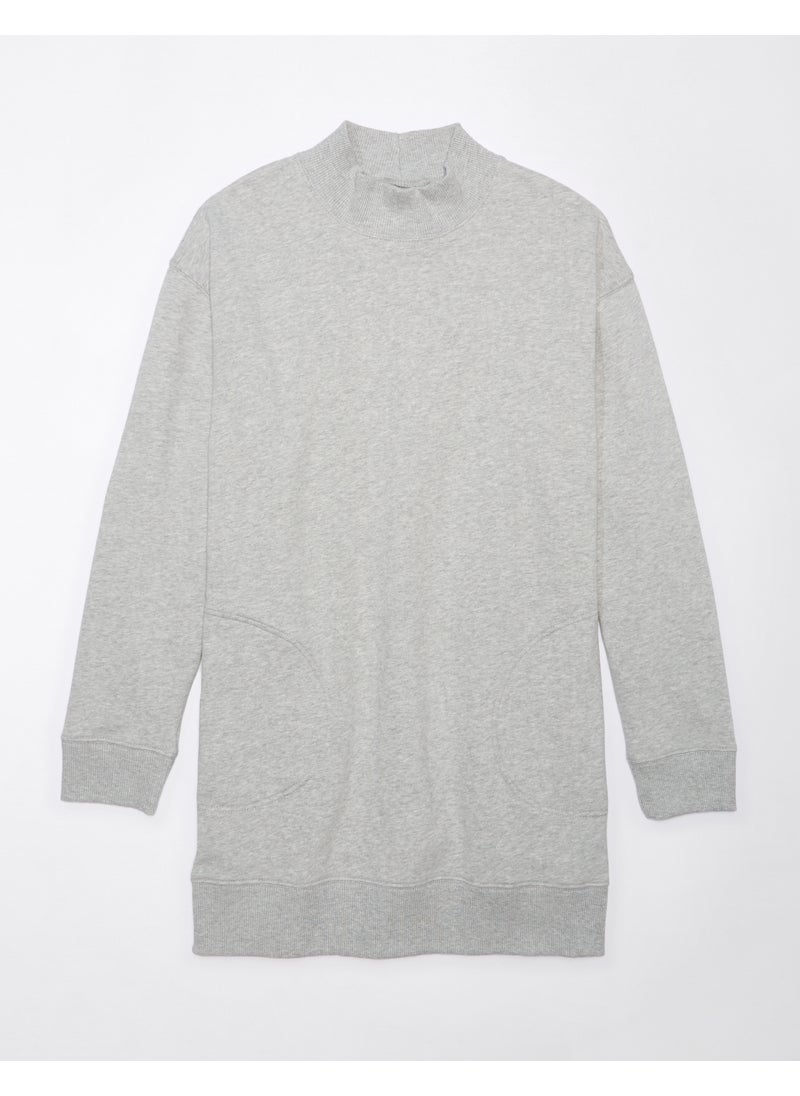 Mockneck Sweatshirt Dress