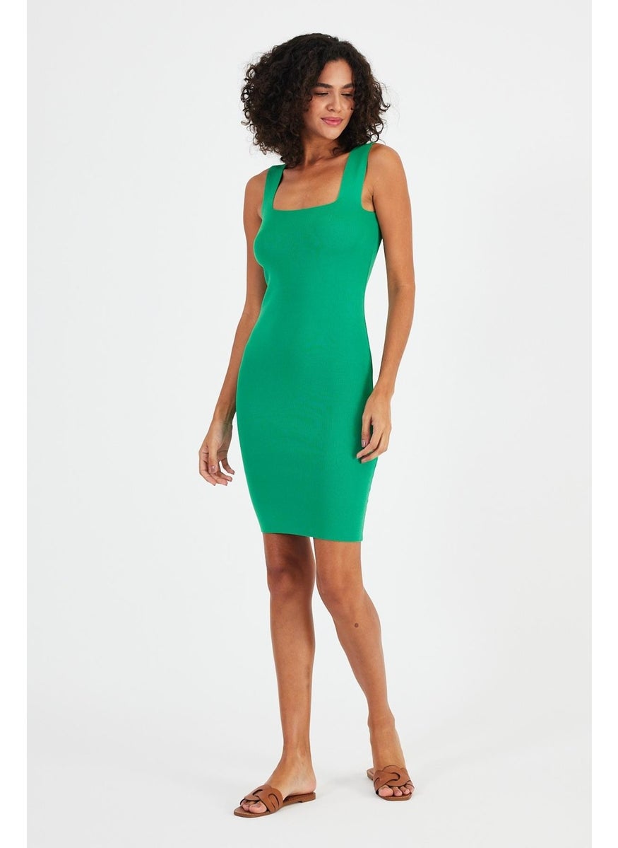 Alexandergardı Square Collar Strappy Knitwear DRESS(A90827)