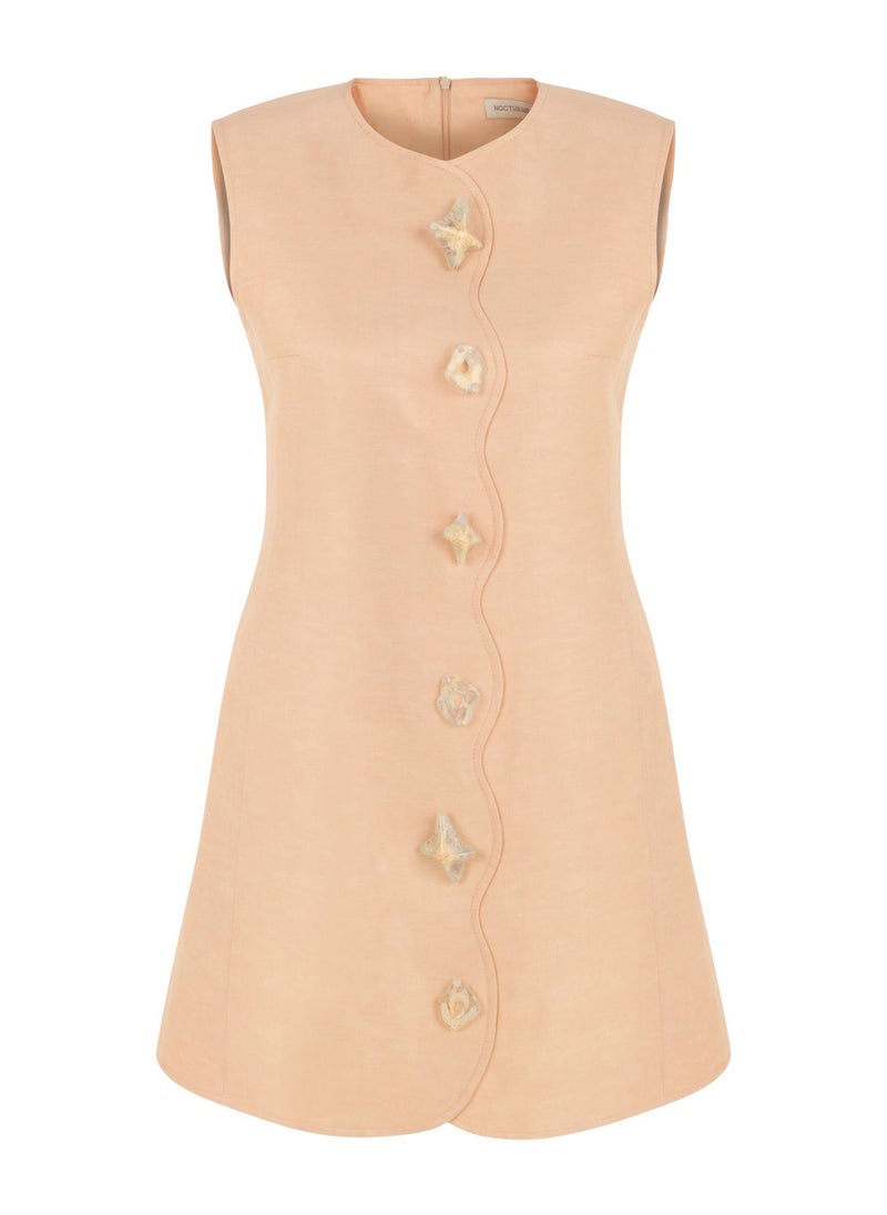 Sleeveless Button Dress