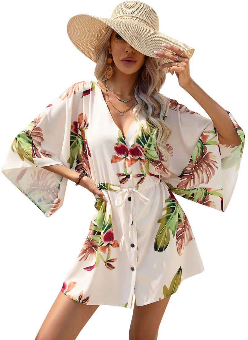 Floral Button-Down Dress