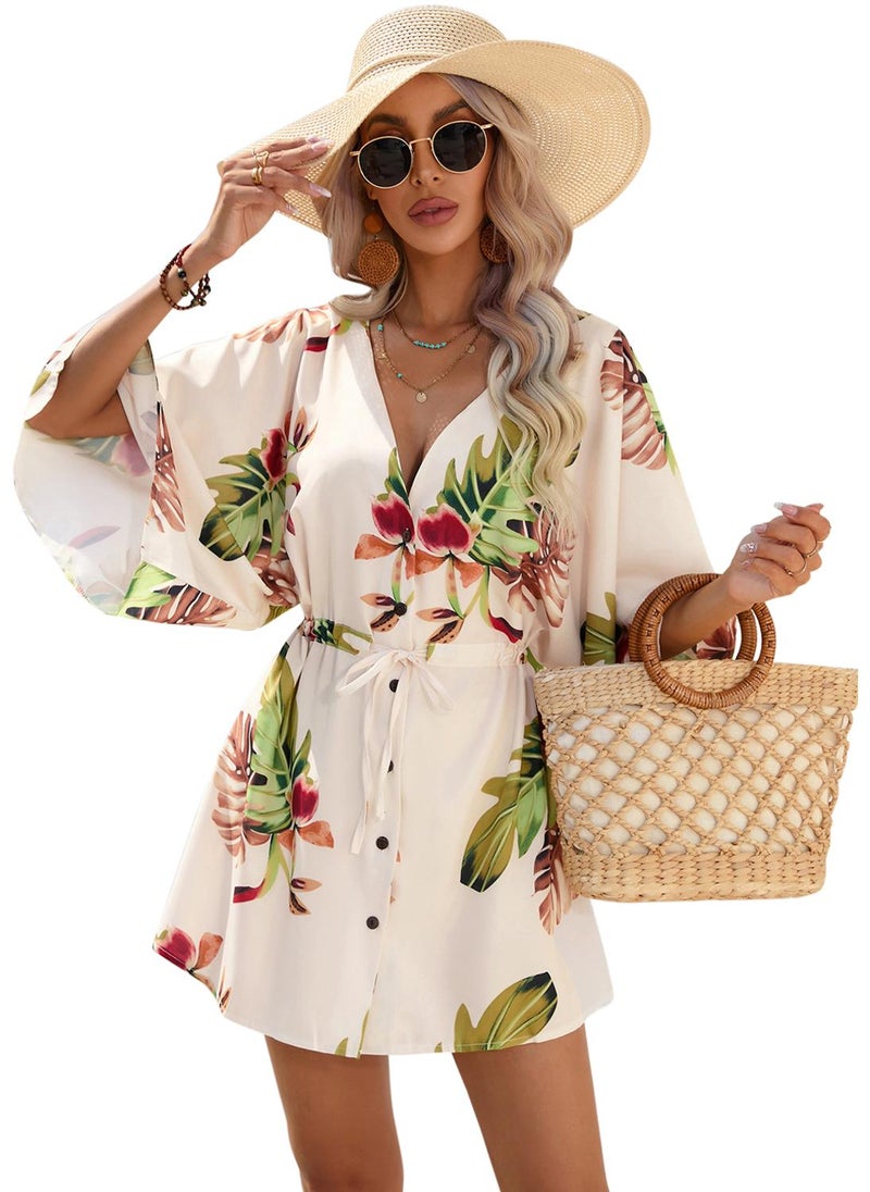 Floral Button-Down Dress