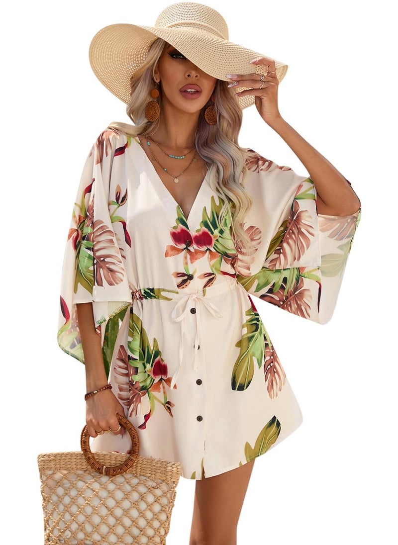 Floral Button-Down Dress