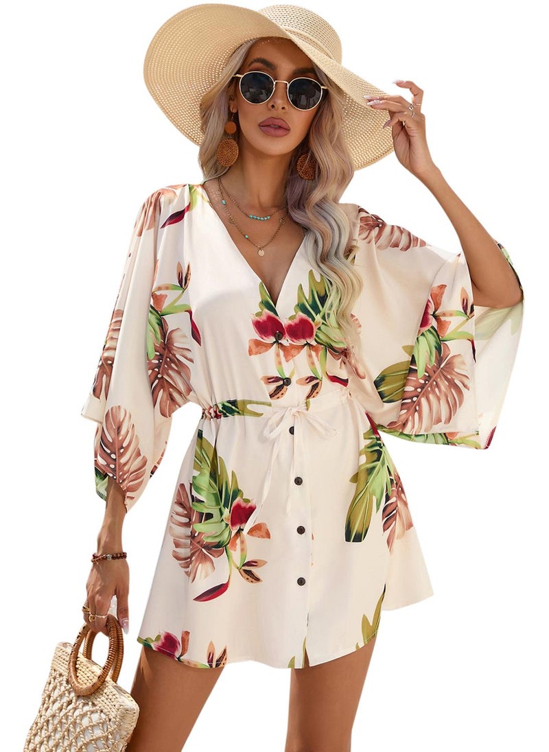 Floral Button-Down Dress