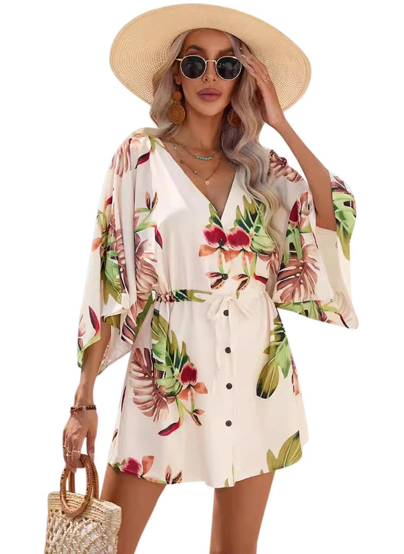 Floral Button-Down Dress