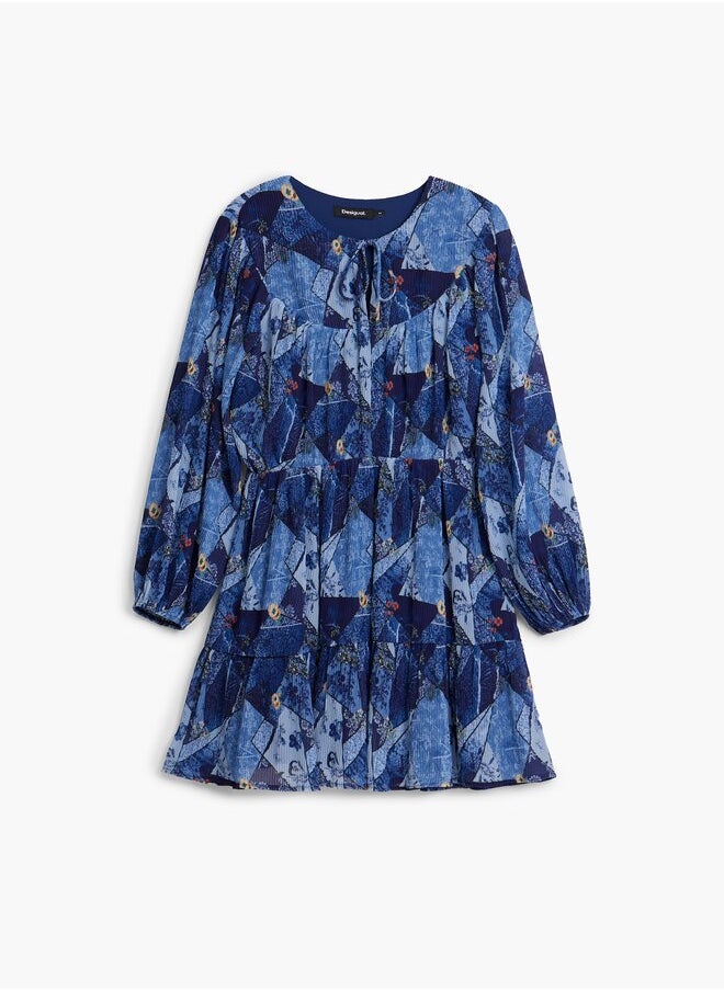 Printed Tiered Dress
