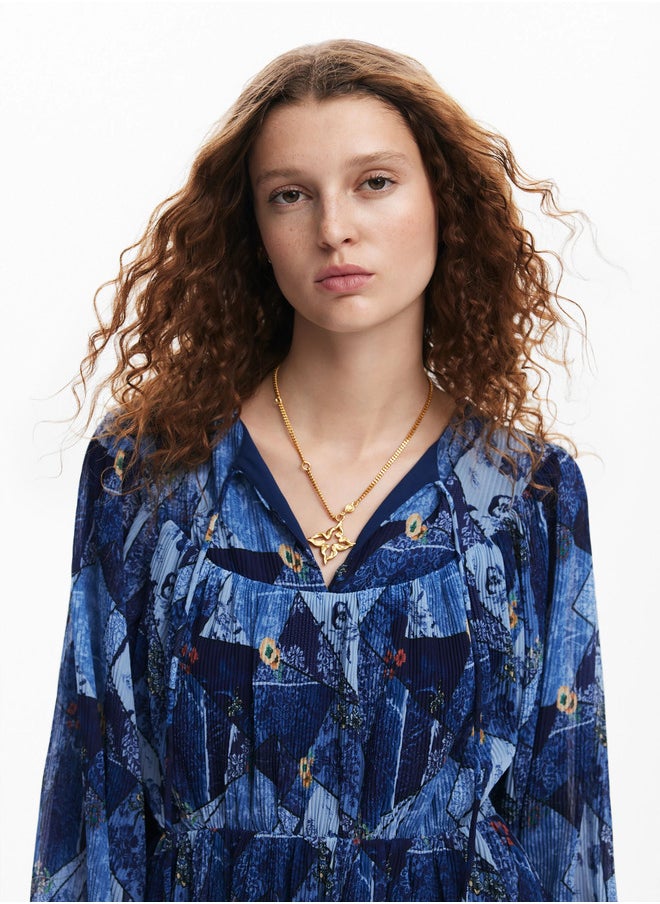 Printed Tiered Dress