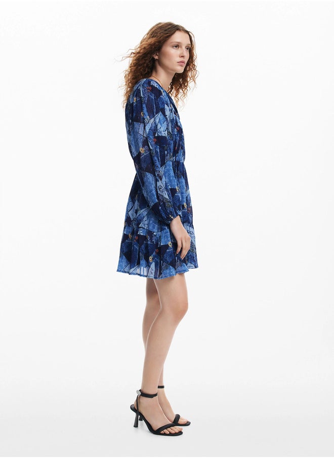 Printed Tiered Dress