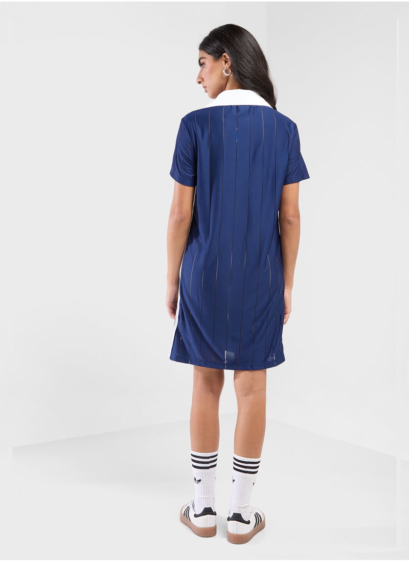 Striped Collared Dress