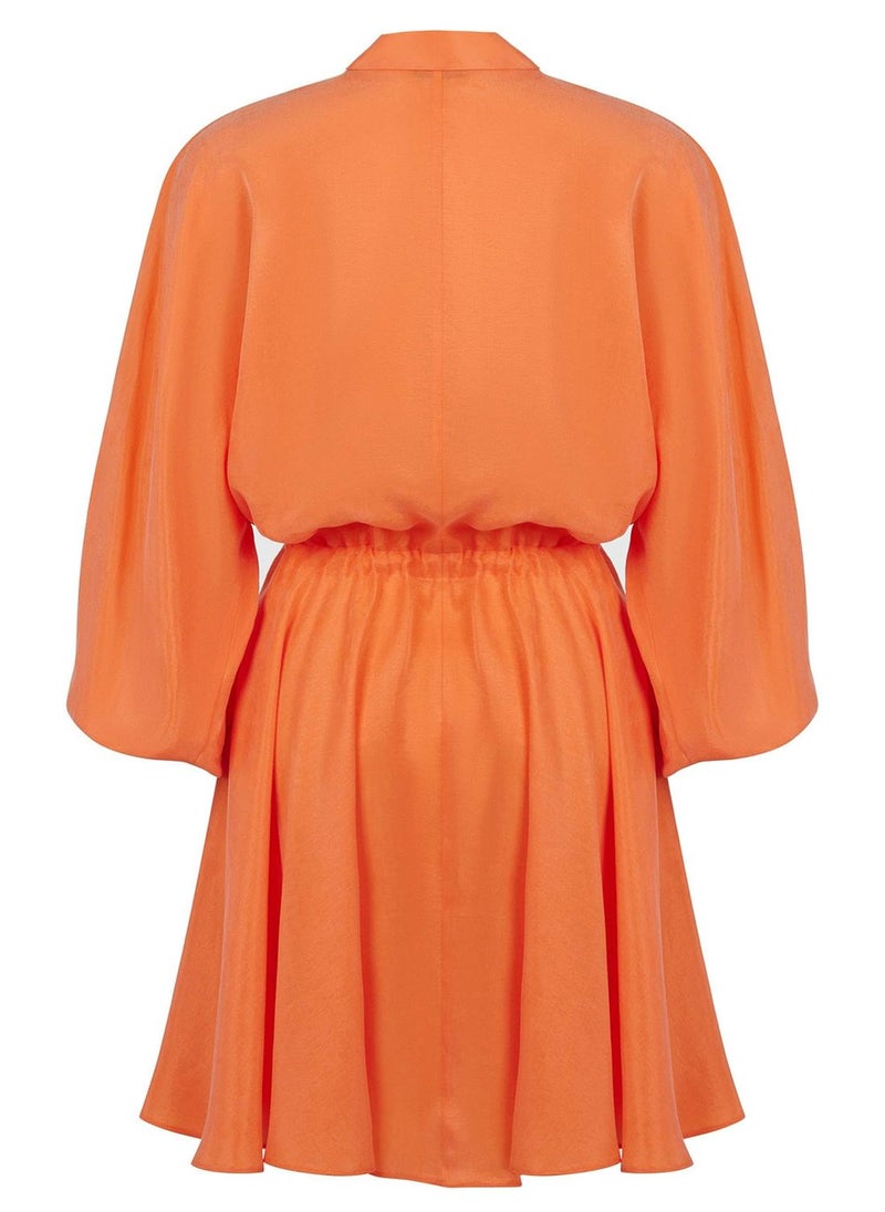Shirred Waist Mini Dress
