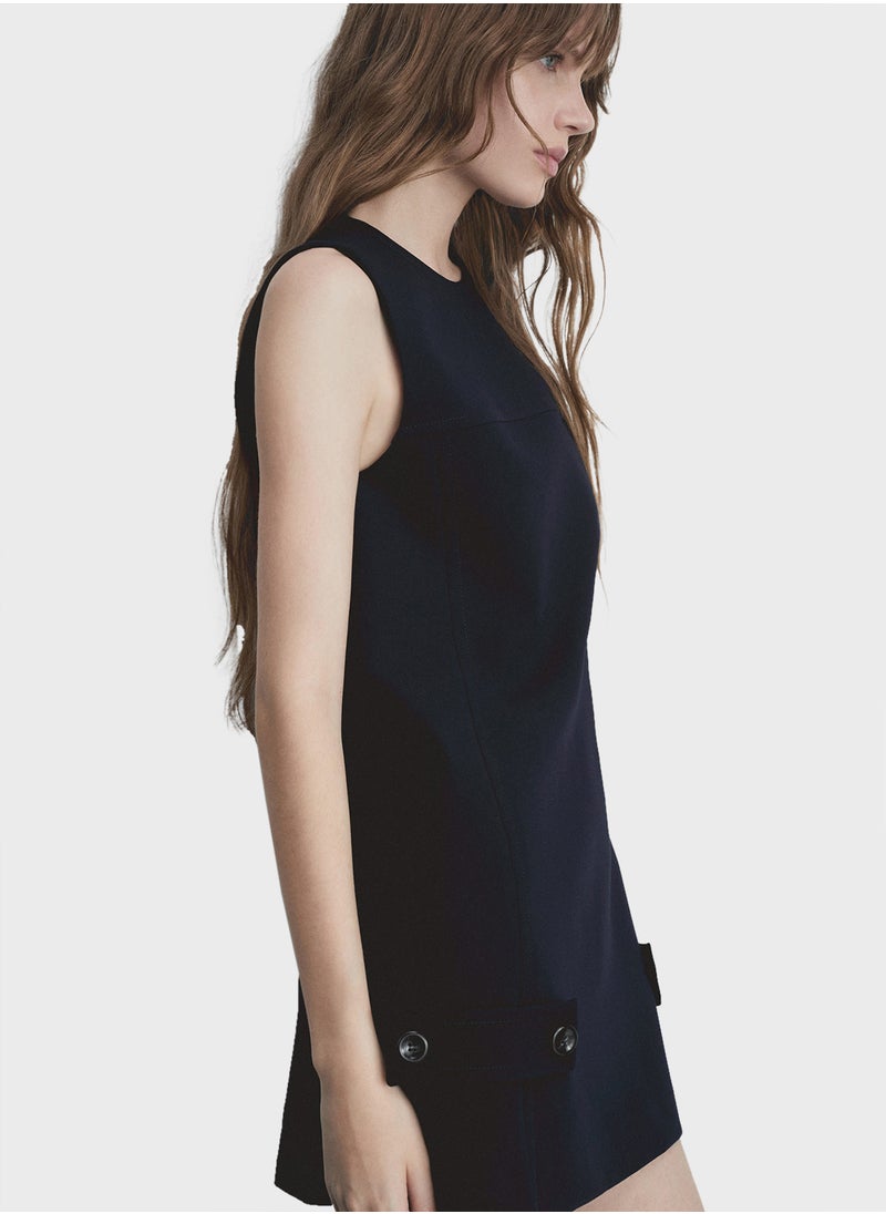 Button Detailed Dress