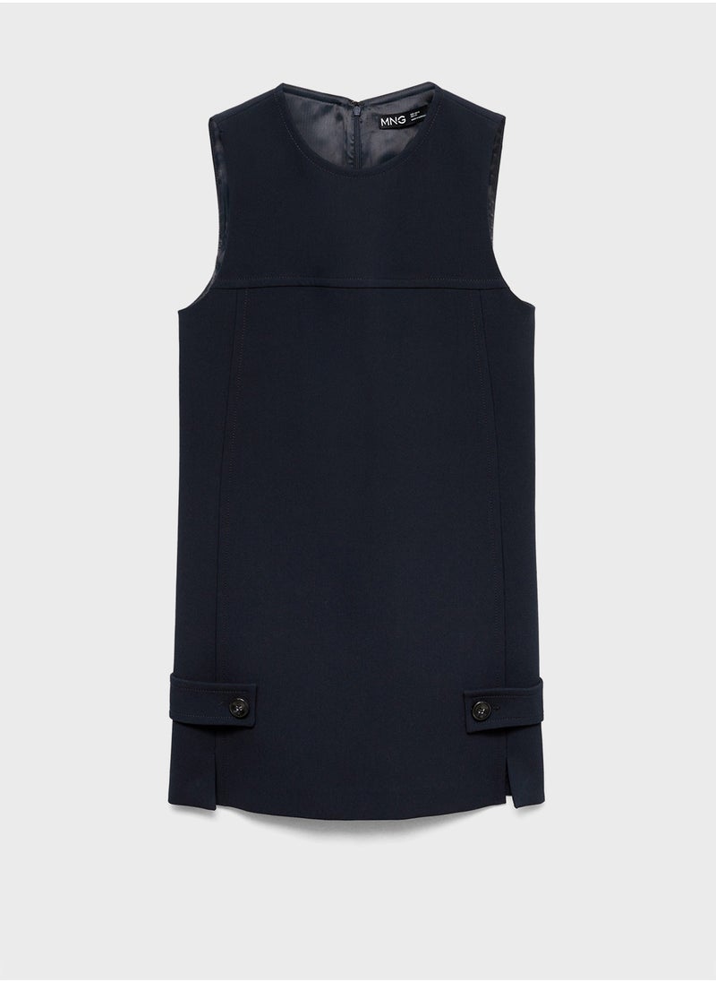 Button Detailed Dress