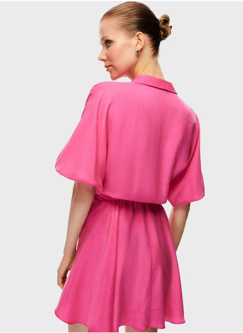 Shirred Waist Dress
