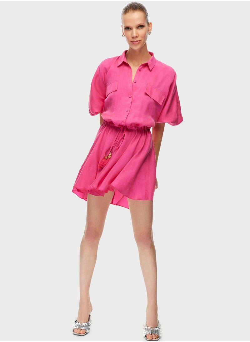 Shirred Waist Dress