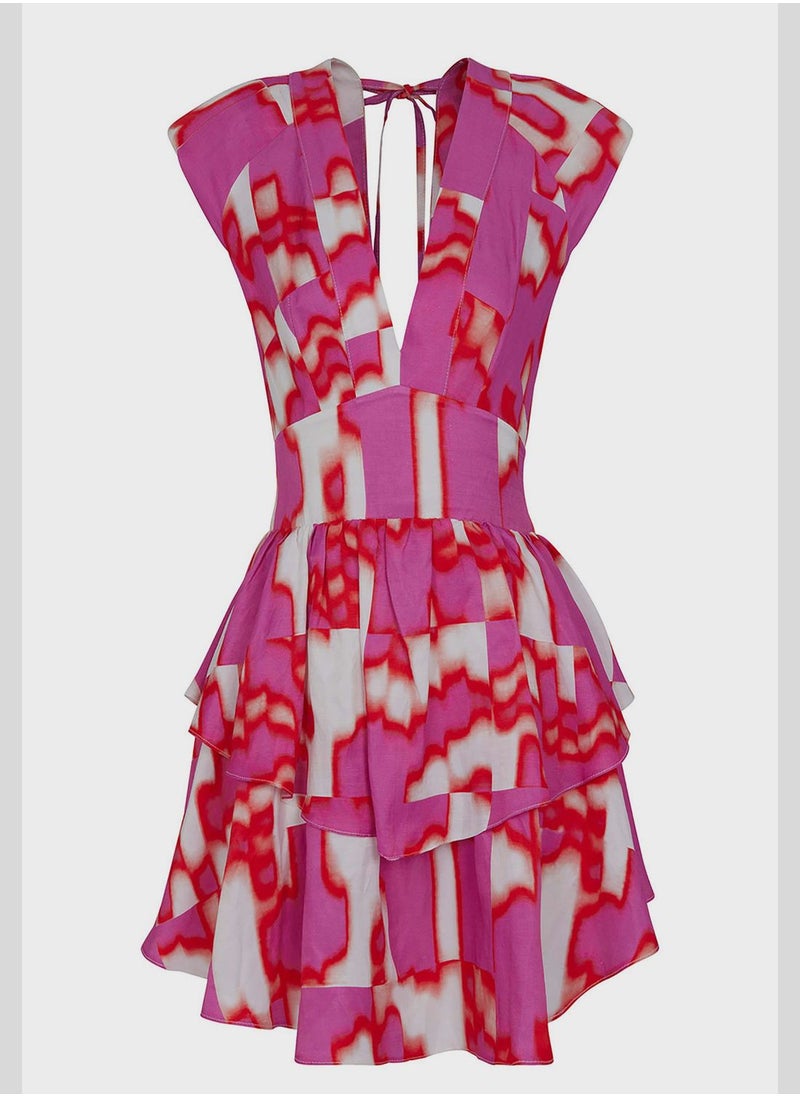 Ruffled Tiered Dress
