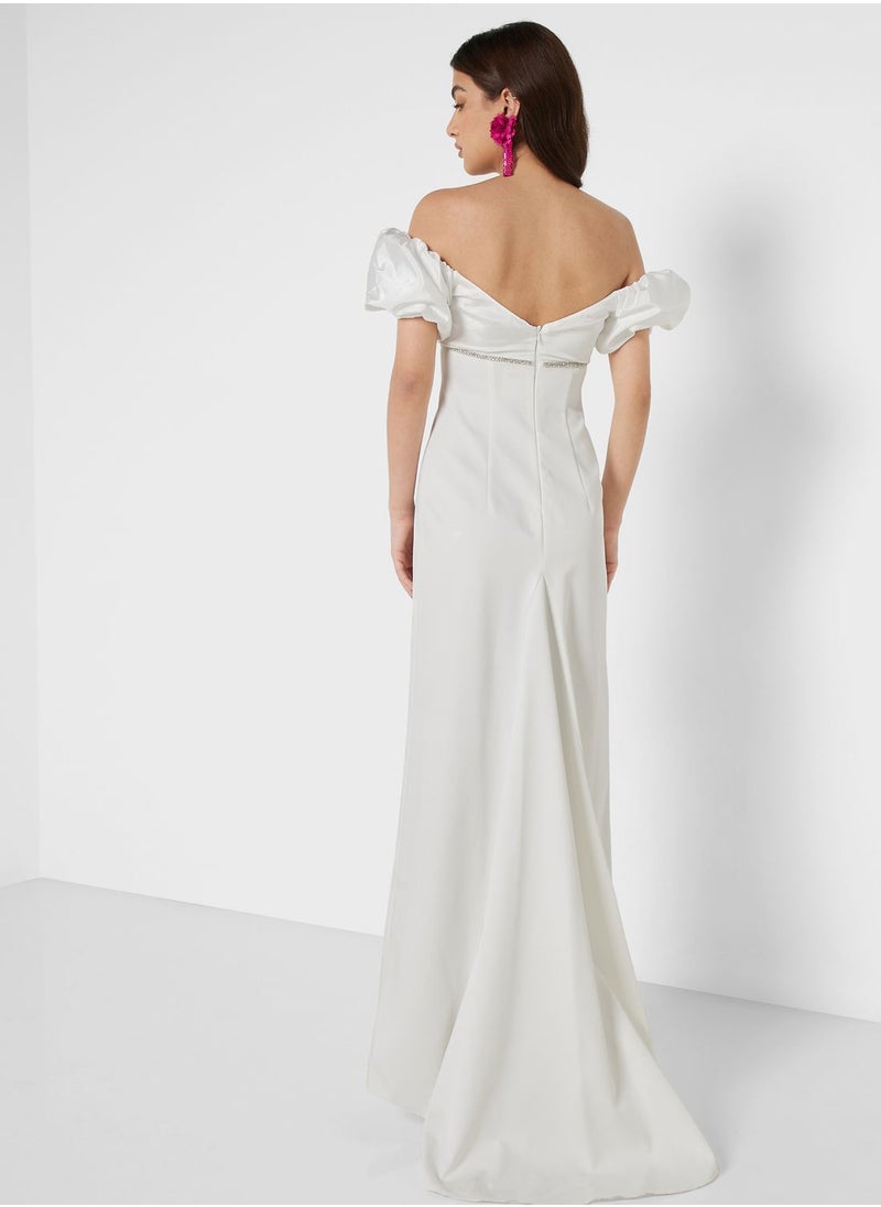 Off-Shoulder Maxi Dress