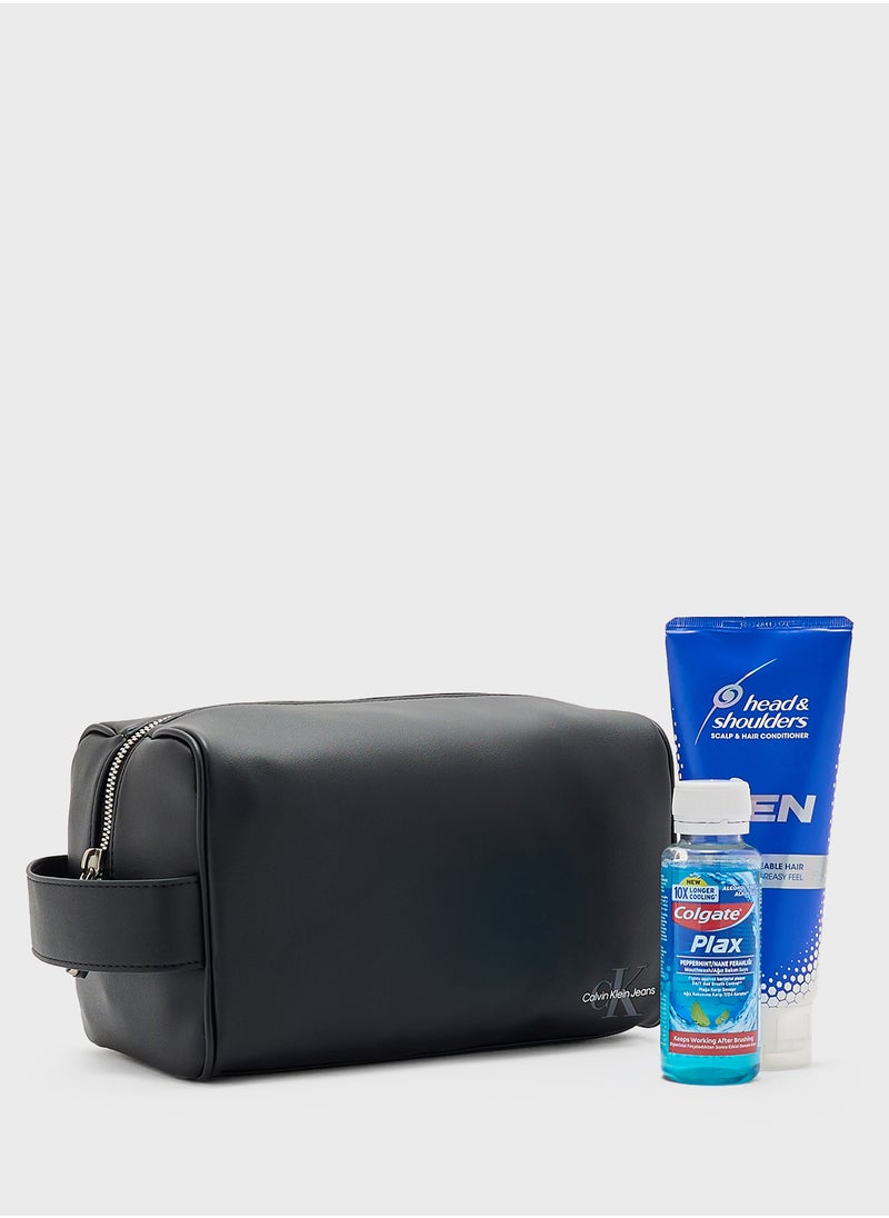 Monogram Logo Toiletry Bag