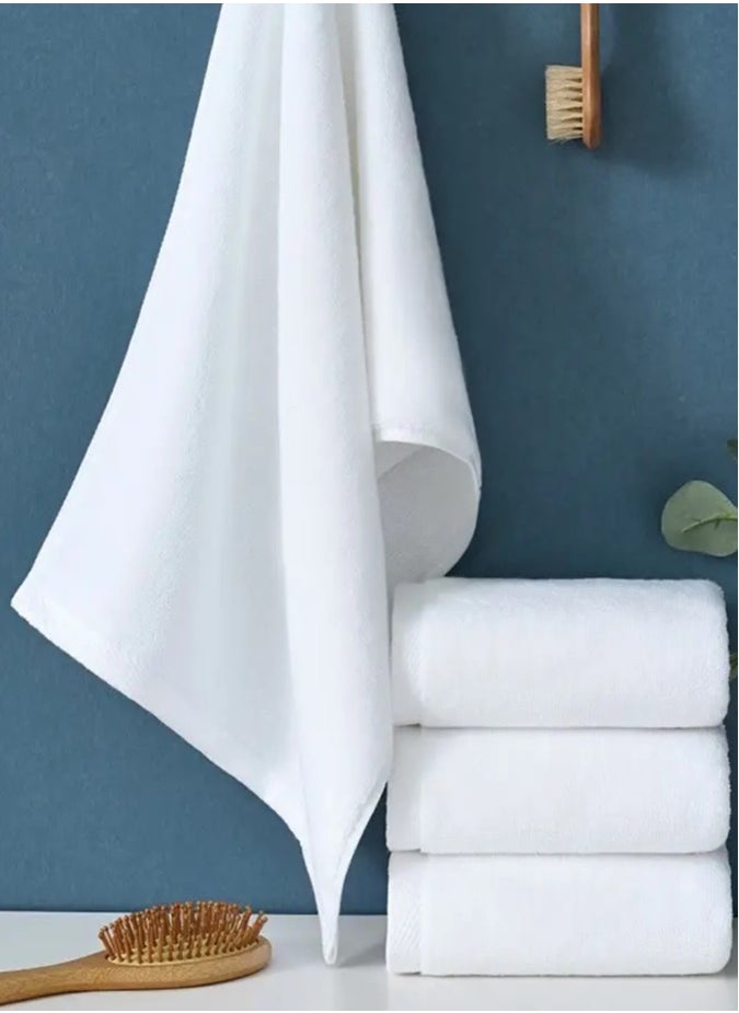 Premium SPA,GYM,POOL, SALOON Towels.100% Cotton Bath Towel Pack of 2 70x140Cm 650 GSM White