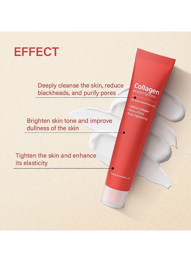 MDP+ RED LACTO COLLAGEN WRAPPING MASK, Glowy Skin, Skin Elasticity, Pore Lifting 70 ml