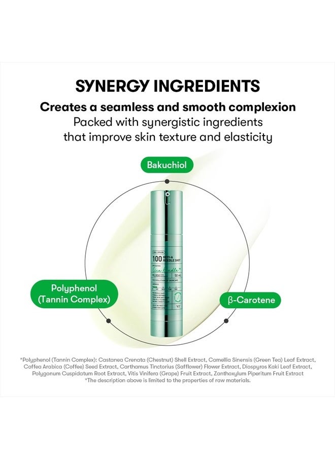 Reti-A Reedle Shot 100, Retinol(Vitamin A) Microneedling Serum, Repairing Exosome, Hyaluronic Acid, Ideal for Retinol Beginner, Soft Skin, Glass Skin, Korean Skin Booster, 1.69Fl Oz(50ml)