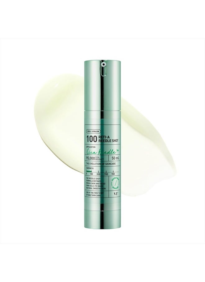 Reti-A Reedle Shot 100, Retinol(Vitamin A) Microneedling Serum, Repairing Exosome, Hyaluronic Acid, Ideal for Retinol Beginner, Soft Skin, Glass Skin, Korean Skin Booster, 1.69Fl Oz(50ml)