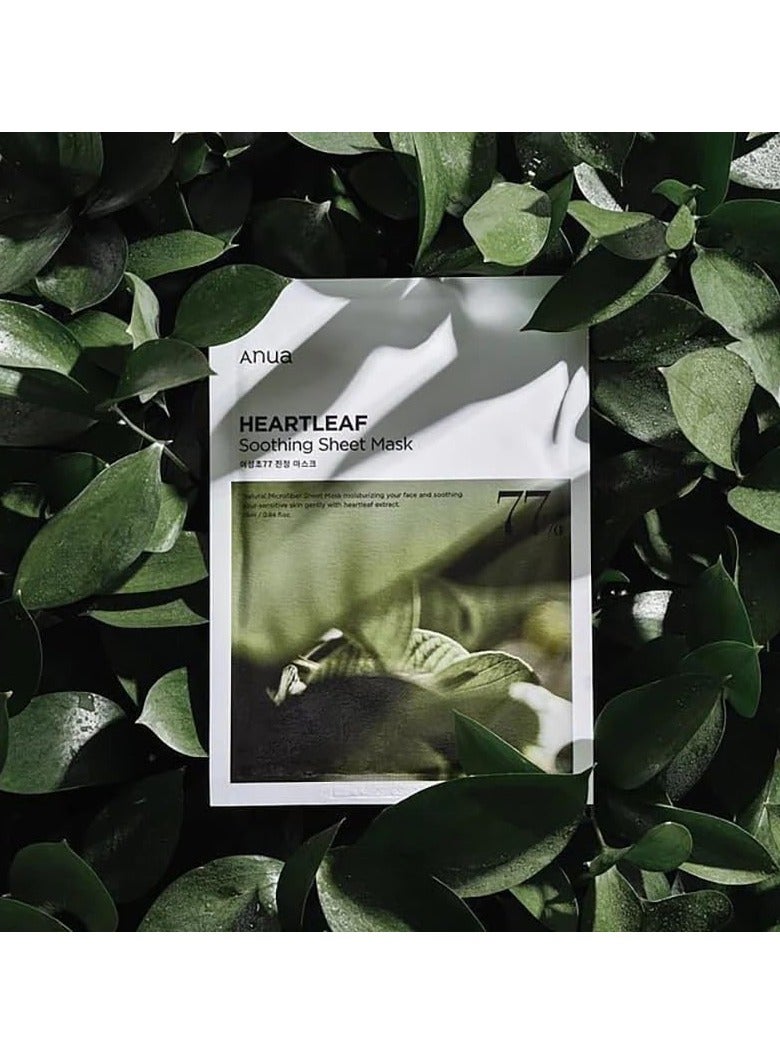 Heartleaf 77% Soothing Sheet Mask (10Pcs) 25mlml