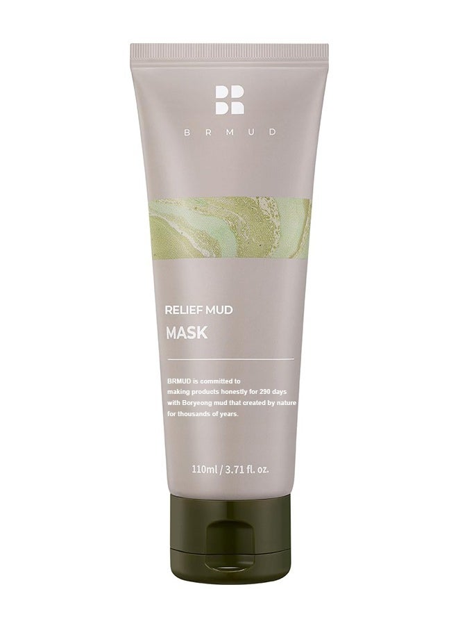 Relief Mud Mask, Cardi B Body Mud Mask Recovery Relief Mud Clay, Hydrating & Moisturizing Deep Pore Cleanser Face & Body Mask 91.8% Nature-Derived Ingredients, 110ml