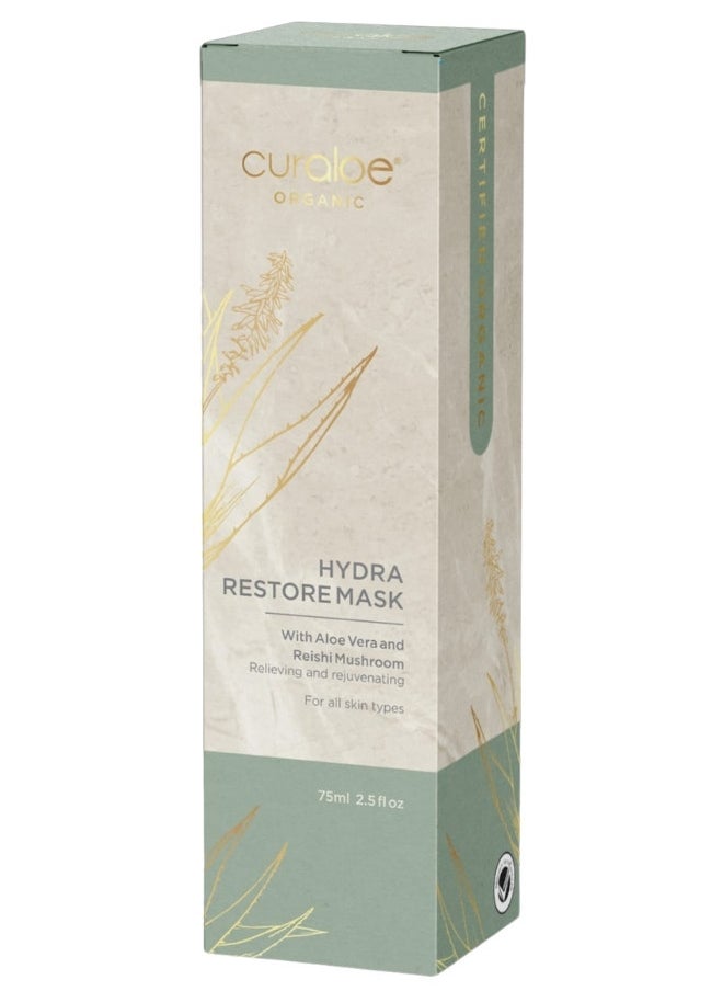 Curaloe Organic Aloe Vera Hydra Restore Mask 75ml