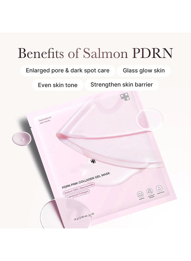 PDRN Pink Collagen Jelly Gel Mask, Skincare, 28g, 4ea