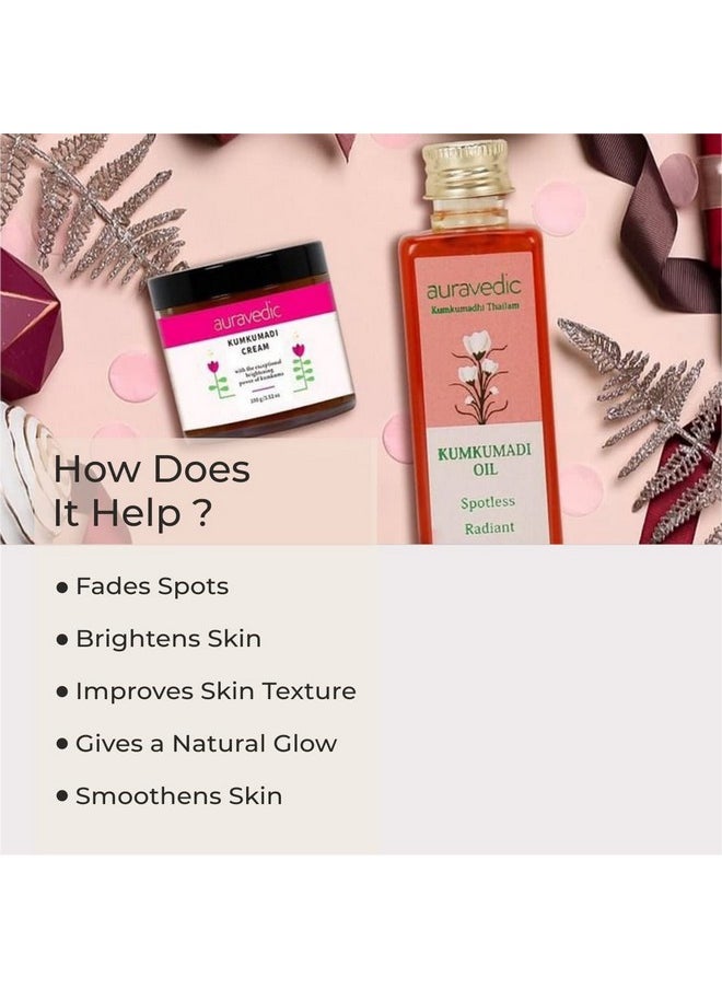 Kumkumadi Tailam Kumkumadi Face Cream For Glowing Skin Kumkumadi Oil Kumkumadi Cream For Women Men Combo 100Gm & 100Ml