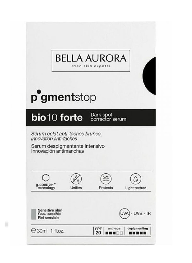 BELLA AURORA PIGMENTSTOP BIOFORTE DARK SPOT SERUM SENSITIVE SKN 30ML