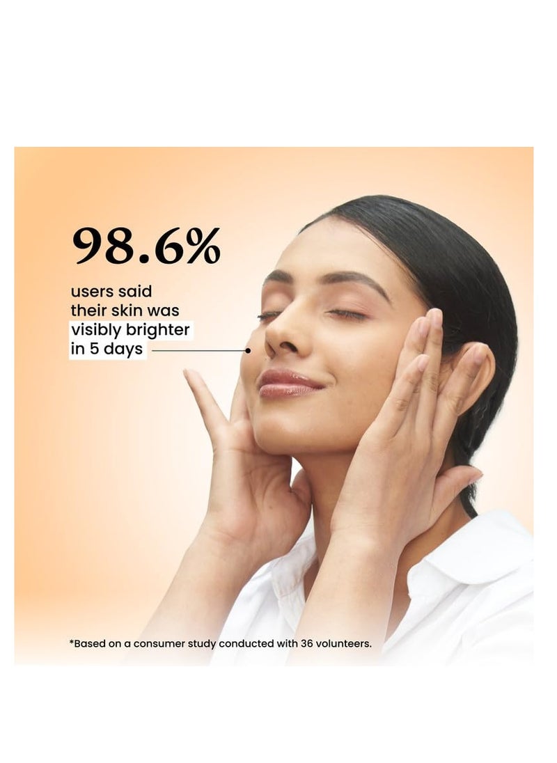 Foxtale 15% Vitamin C Face Serum for Glowing Skin | Purest Vitamin C (L-Ascorbic Acid) with Vitamin E | Moisturizing Serum for Sensitive Skin | All Skin Types | Face Serum for Men & Women | 30 ml