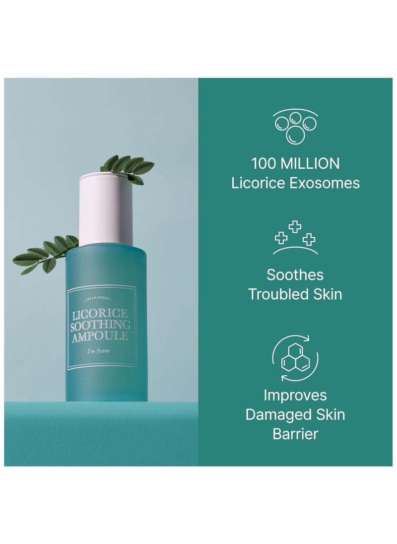I'm from Licorice Soothing Ampoule, 73% Korean Licorice, Exosome, Non-comedogenic 30ml