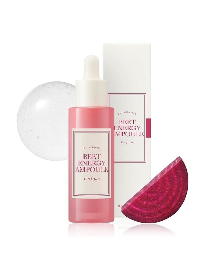 I'm from Beet Energy Ampoule, 81.5% red beet extract, Intensive vitalization care, Micro Squalane Capsules for deeper hydration, rich in minerals and betaine, radiance, nourishment - 30ml