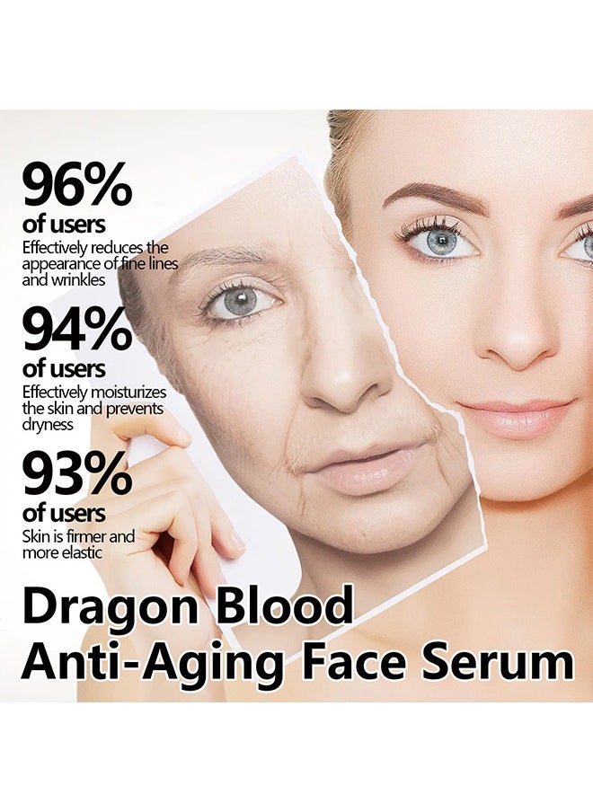 Dragon Blood Anti-Aging Face Serum，Hydration To Skin, Firming Anti Wrinkle and  Fades Fine Lines,Oil-Free Moisturizer for a Youthful Glow 30ml