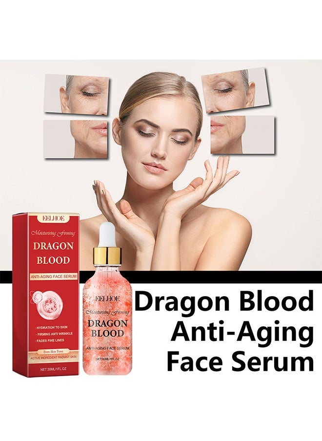 Dragon Blood Anti-Aging Face Serum，Hydration To Skin, Firming Anti Wrinkle and  Fades Fine Lines,Oil-Free Moisturizer for a Youthful Glow 30ml