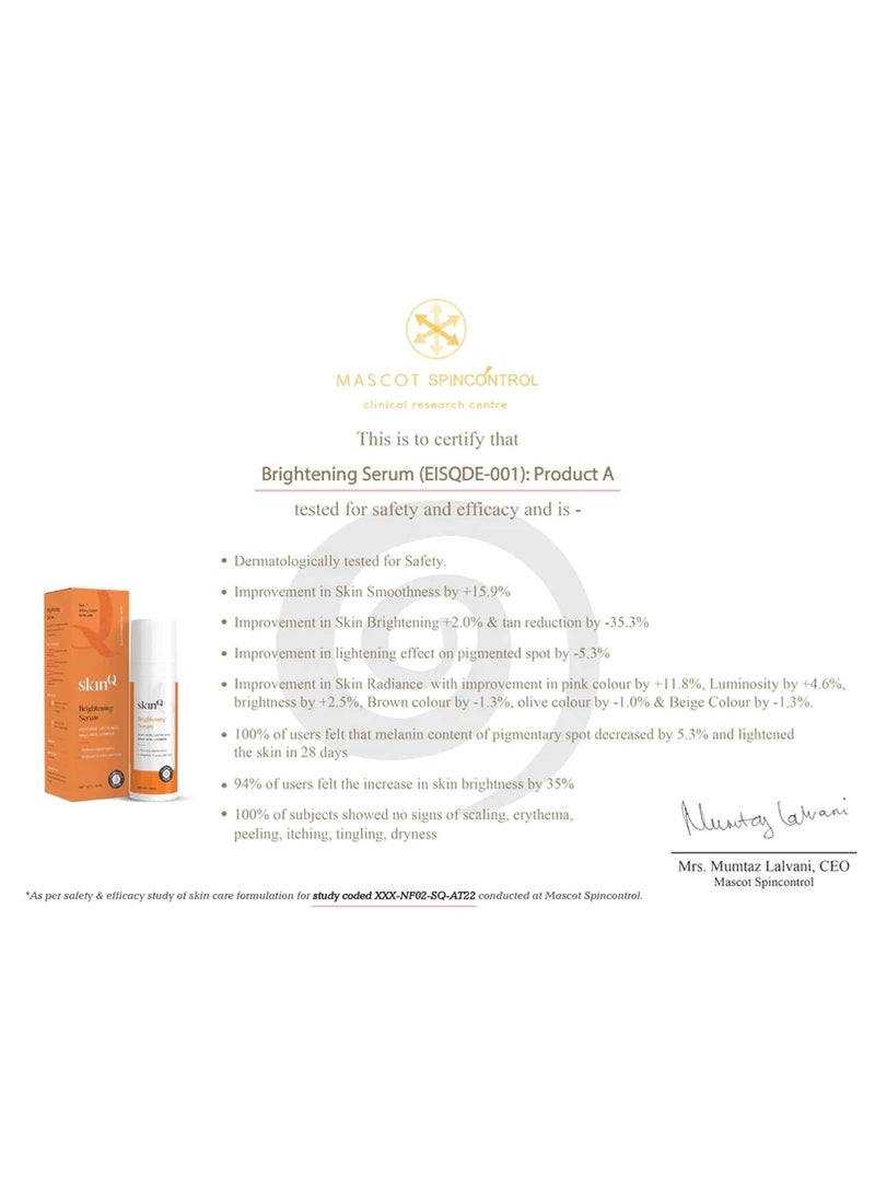 Brightening Serum for Men and Women with Licorice and Lactic Acid 30ml Face Elixir for Tan Pigmentation and Dark Spots Exfoliates Brightens Softens and Repairs Sun Damaged Skin