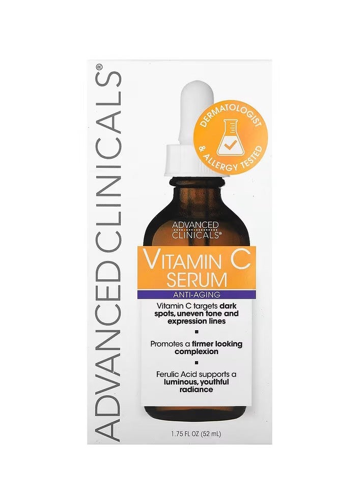 Advanced Clinicals Vitamin C Serum (1.75 FL. OZ / 52 ML) – Brightening & Anti-Aging Formula