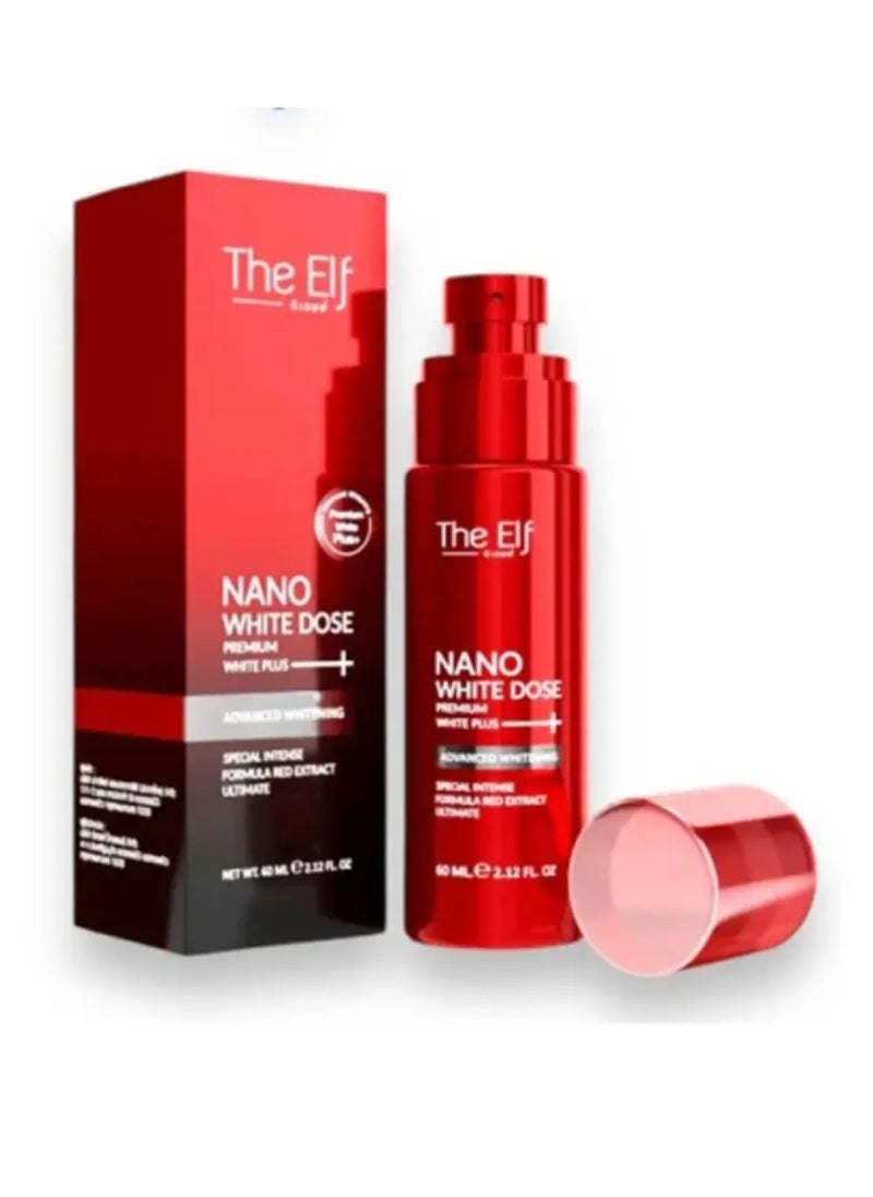 The Elf Nano White Dose Brightening Serum - 60ml | Hydrating Facial Serum with Vitamin C & Hyaluronic Acid | Skin Tone Support Formula
