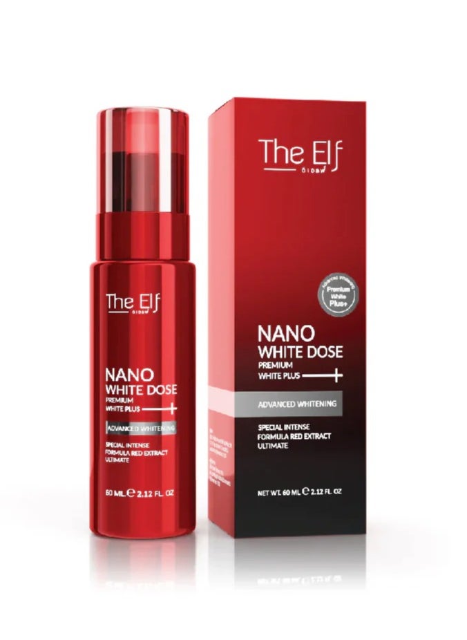 The Elf Nano White Dose Brightening Serum - 60ml | Hydrating Facial Serum with Vitamin C & Hyaluronic Acid | Skin Tone Support Formula