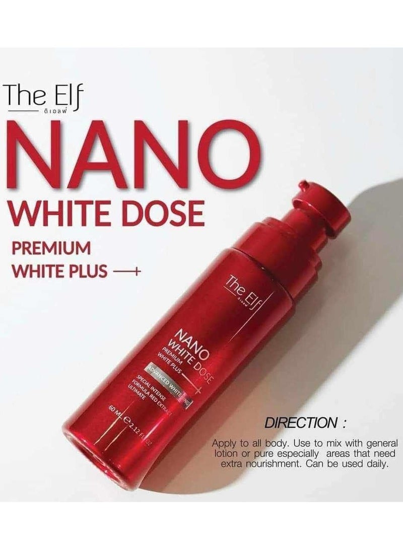 The Elf Nano White Dose Brightening Serum - 60ml | Hydrating Facial Serum with Vitamin C & Hyaluronic Acid | Skin Tone Support Formula