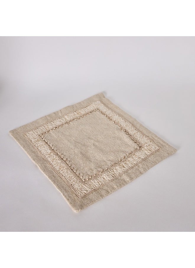 Petra Border Patch Filled Cushion 45 x 45 cm