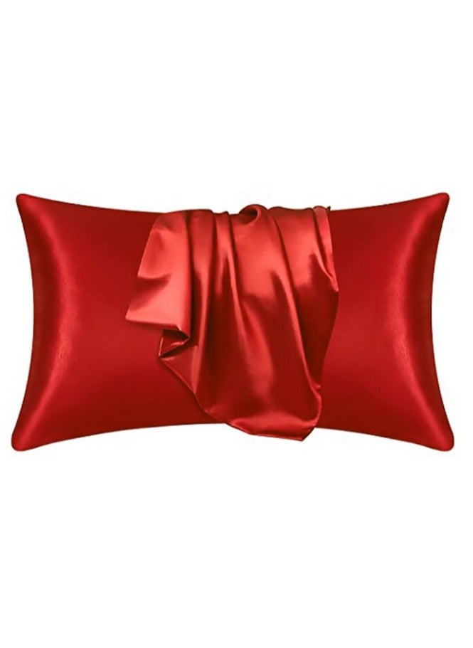 Luxurious Satin Silk Pillowcase for Hair & Skin - Reduce Frizz, Wrinkles, Sleep Better