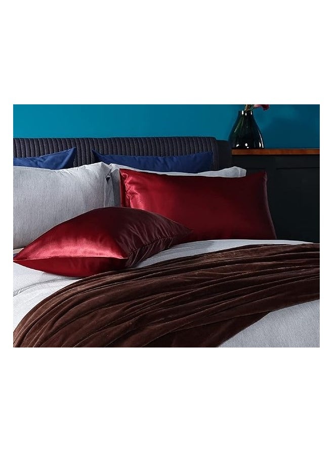 Luxurious Satin Silk Pillowcase for Hair & Skin - Reduce Frizz, Wrinkles, Sleep Better