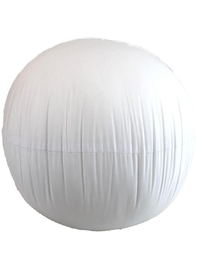 MoonRest Round Pillow Insert Polyester Form Stuffer-%100 Cotton Blend Covering for Sofa Sham, Decorative Pillow, Cushion and Bed - 20 Inch Diameter
