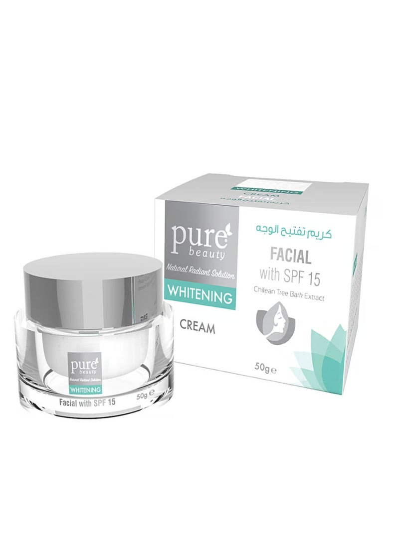 PURE BEAUTY WHITENING FACIAL CREAM WITH SPF15 50G