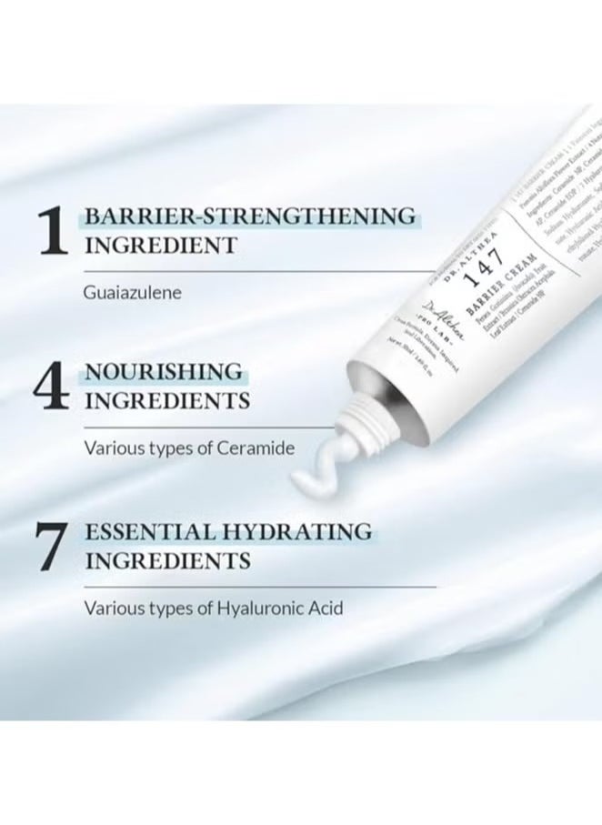 Dr. Althea 147 Barrier Cream - Hydrating & Soothing Skin Protection for Sensitive Skin, 50m