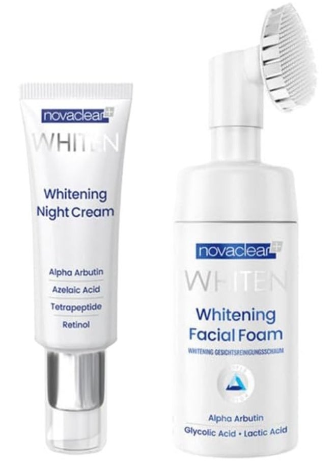 Novaclear Whitening Night Cream + Whitening Facial Foam