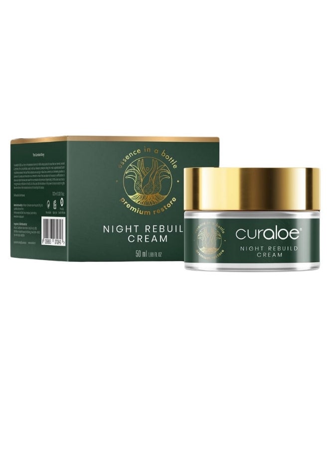 Curaloe Premium Aloe Vera Night Rebuild Cream 50ml